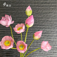 Meilleures ventes de fleurs de lotus artificielles en soie, style chinois, décoration de la maison, séances photo, célébrations de mariage