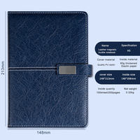 Lot de blocs-notes A5 en gros, coffret cadeau, couverture en cuir PU, carnet créatif, stylo, papeterie de bureau avec boucle