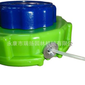 Tête de coupe-herbe M10 en plastique bleu-vert avec alimentation automatique de fil pour pièces de tondeuse à gazon - Product Image 5