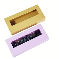 Boîtes cadeaux en papier pour fermeture d'ongles magnétiques de luxe en vogue Boîte d'emballage de faux ongles magnétique avec logo personnalisé pour ongles artificiels