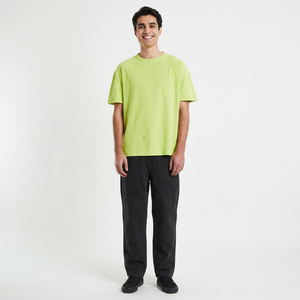 Men's 100% Cotton 240sm Luxury-Quality Oversized Boxy Fit Drop Shoulder Custom Design Blank <b>Mock</b> <b>Neck</b> Front Breathable T-Shirt - Product Image 1