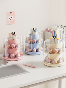 Popular Portalápices Multifuncional Impermeable con Rotación Suave para <span class=keywords><strong>la</strong></span> Habitación <span class=keywords><strong>de</strong></span> los Niños, Almacenamiento Seguro <span class=keywords><strong>de</strong></span> Bolígrafos y Coleccionables - Product Image 2