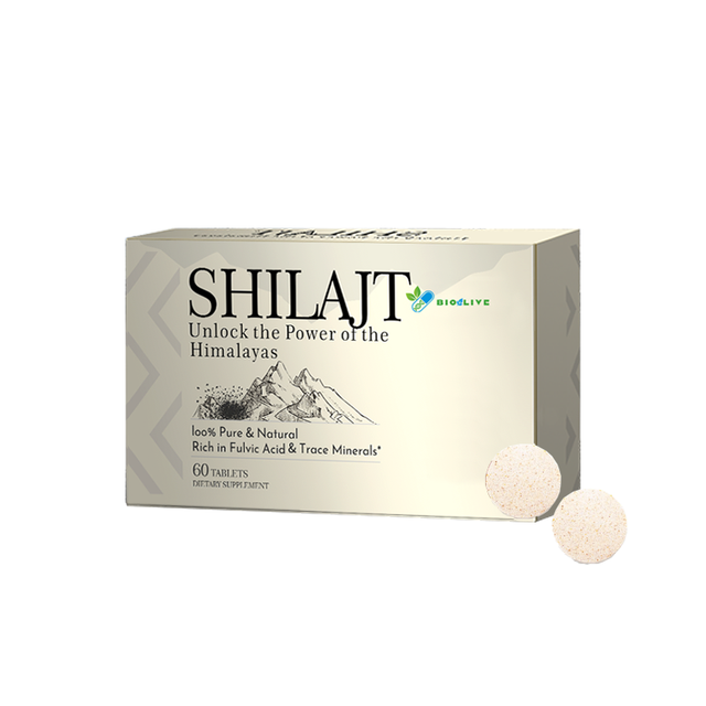 Shilajit Tablets Pure Himalayan Sourced Natural Shilajit Extract Fulvic Acid Trace Minerals Plant-Based Dietary Supplement