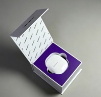 Boîte cadeau de luxe personnalisée pour écouteurs, emballage rigide pour écouteurs sans fil TWS, cadeau promotionnel d'entreprise avec impression de logo