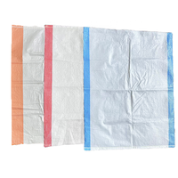 Vente chaude au Burkina Faso sacs en PP tissés de 100 kg pour le maïs, sacs en plastique vides jaunes avec bleu à prix avantageux