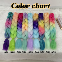 Cheveux de tressage 100% Kanekelon avec paillettes brillantes arc-en-ciel scintillantes, cheveux de tressage synthétiques avec paillettes