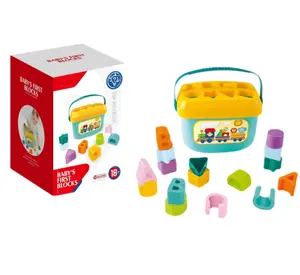 Интеллектуальная развивающая игрушка для детей, обучающая безопасная пластиковая коробка, сортировщик, Детская форма, цветные строительные блоки