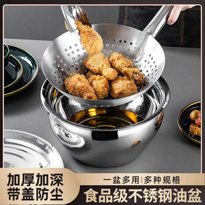 Casserole en acier inoxydable avec couvercle 22 cm, usage commercial en cuisine, résistance à la corrosion - Product Image 3