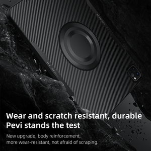 Etui pour <span class=keywords><strong>Apple</strong></span> <span class=keywords><strong>Ipad</strong></span> Pro 12.9 4ème/<span class=keywords><strong>5ème</strong></span>/3ème <span class=keywords><strong>génération</strong></span> avec support Slim Pu Clear Shell Smart Trifold Stand Protective Tablet Cover - Product Image 2