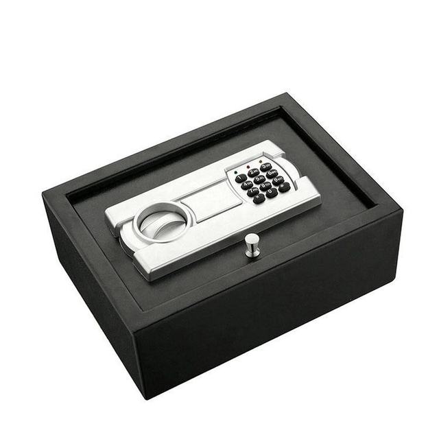 Manufacturer's Smart Digital Steel Office Security Safe Box Concealed Electronic Floor Stash Black 350x250x110mm