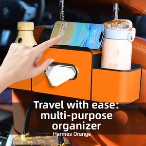 Organizer Multifunzione per Sedile Auto: Porta Telefono, Porta Fazzoletti, Porta Bicchiere con Gancio - Product Image 3