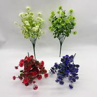 Neues Produkt Simulierte Blumen Eukalyptus-Kugel Künstliche Blumen Plastik-Bouquet Simulierte Löwenzahn Grünpflanzen-Dekoration