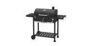 Barbecue au charbon de bois haut de gamme pour cour, finition en fer thermolaqué de qualité, table d'appoint pliable pour le camping