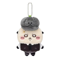 6 nouveaux modèles de porte-clés en peluche brodée Chiikawa Halloween Rickshaw Ver de 12 cm, mignons, pour la décoration de sacs à dos
