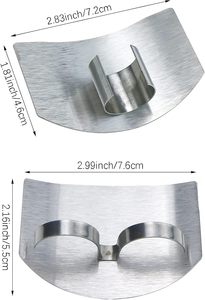 Kitchen Stainless Steel Automatic Finger Cutting Guard Chopping Vegetable <b>Knife</b> Protector Dishwasher <b>Safe</b> Eco-Friendly - Product Image 2