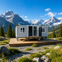 Maisons conteneurs extensibles résistantes aux intempéries à assemblage rapide, structure stable de haute qualité, maison modulaire, fourniture d'usine