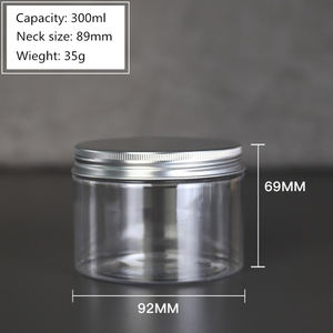 89mm calibre 200ml 250ml 300ml 400ml 500ml 600ml 800ml1000ml de plástico transparente para mascotas tarro de comida de envases de frasco con tapa de tornillo - Product Image 3