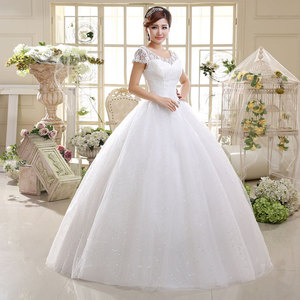 S0184A Nuevo Vestido de Novia Bohemio de Alta Calidad, Personalizado, Económico, con Encaje <span class=keywords><strong>Real</strong></span>, Estampado Floral, Elegante, Largo hasta el Suelo, para Boda en Iglesia - Product Image 1