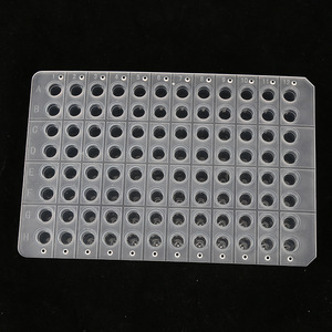 แผ่นเพลท PCR แบบ 96 หลุม ขนาด 0.1 มล. ยี่ห้อ Hongbolai โปร่งใส สำหรับใช้ในห้องปฏิบัติการ - Product Image 2