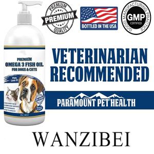 OEM סלמון שמן דגים שמן אומגה 3 EPA DHA נוזל תוסף מזון עבור חיות מחמד באלסקה פראי 100% טבעי אלרגיה דלקת הגנה - Product Image 2