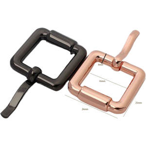 Hebilla de Metal Resistente con Forma de Triángulo G de 26 mm, Correas de 12 mm, Decoración Personalizada con Letras de Marca en Negro Mate de 40 mm - Product Image 2