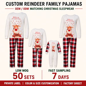 Pijamas Familiares de Navidad 2026, Pijamas para Madre e Hijos, Pijamas Personalizadas a Juego para Familia, Ropa para Bebés, Niños y Niñas - Product Image 1