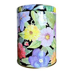 Luxury Premium Eco-Friendly Floral Metal Tea Storage <b>Box</b> with Lid for Tea Bags <b>Coffee</b> & Herbs-Custom Logo Option - Product Image 1
