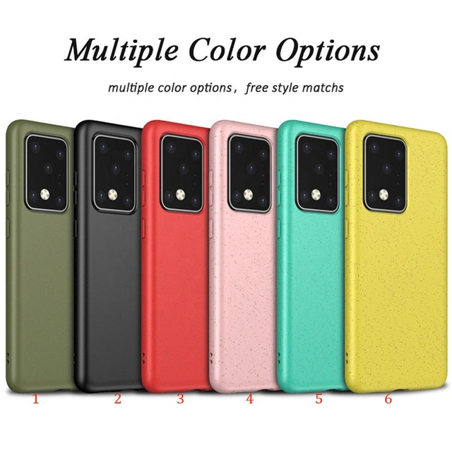 Natural Wheat Straw Silicone TPU Case for 11 Pro/11 Max Wireless Charge Ultra Thin Biodegradable Eco-Friendly Phone Cover