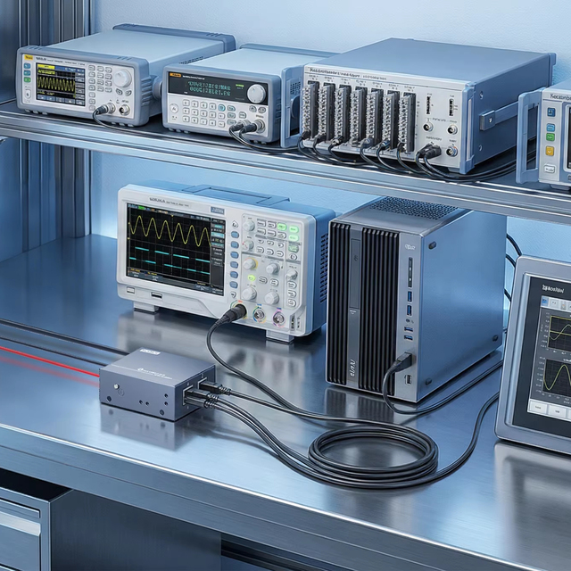 Sipolar Stock AT-4A20M3 Metal DIN Rail 4-Port USB 2.0 480Mbps Isolated Hub -25~80C Lab Use