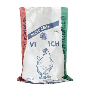 50kg couleur chaîne plaine sucre alimentation enduit polypropylène emballage blanc PP sac tissé - Product Image 3