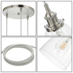 Restaurant Decoration 3 Lights Kitchen <strong>Island</strong> Pendant Hanging <strong>Lighting</strong> Fixtures Modern Pendant Light for Home - Product Image 6