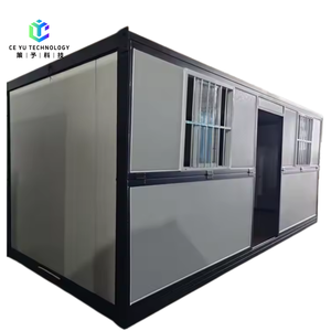 Maison conteneur préfabriquée pliable de 20 pieds, design moderne, caractéristique respirante, garantie de 5 ans pour appartement, bureau, <span class=keywords><strong>hôtel</strong></span>, atelier - Product Image 3