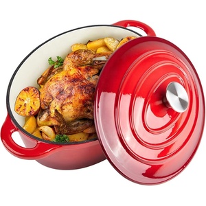 Casseroles ovales <span class=keywords><strong>en</strong></span> <span class=keywords><strong>fonte</strong></span> émaillée antiadhésives de grande taille 28 cm de haute qualité <span class=keywords><strong>en</strong></span> gros - Product Image 1