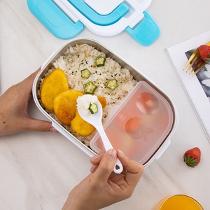 <span class=keywords><strong>Chauffe</strong></span>-aliments électrique Portable en plastique, boîte à déjeuner chauffante, 220V 1.05L, Bento - Product Image 3