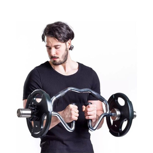 <span class=keywords><strong>Barre</strong></span> de musculation en acier personnalisée de marque Steel Power Pulls, unisexe, 10 kg, pour <span class=keywords><strong>biceps</strong></span>, triceps, trapèzes, <span class=keywords><strong>avec</strong></span> poignées en caoutchouc - Product Image 2