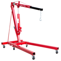 Chèvre de Levage Moteur Hydraulique Pliable 2 Tonnes avec Roues, pour Atelier