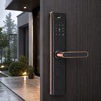 Cerradura Inteligente Smartier de Aleación de Aluminio, 9 Idiomas, Wi-Fi, Huella Dactilar Biométrica, Tarjeta Digital, Código, Aplicación Tuya