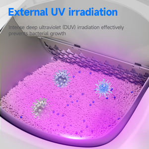 Kotak Pasir Kucing Otomatis Pintar Tipe Terbuka - Penghilang Bau dan Pembersih Otomatis untuk <span class=keywords><strong>Maine</strong></span> <span class=keywords><strong>Coon</strong></span> - Product Image 5