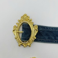 Boucle de ceinture décorative en alliage de zinc ornée et durable pour vêtements, robes, châles, sacs, accessoires de couture DIY