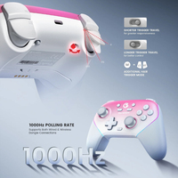 Manette de jeu sans fil GameSir T4N Super Nova Pro pour PC avec connectivité Bluetooth, joysticks à effet Hall, gâchettes analogiques et moteur de vibration