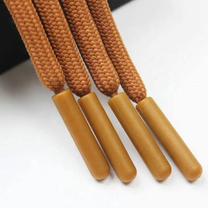 Шнуры для толстовок с силиконовым покрытием коричневого цвета - Product Image 1