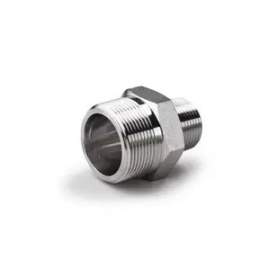 304 Stainless steel screwed Hexagon system Bushing Nipple Nut Plug SCREWED FITTINGS 150LBS pipe fitting in elbow