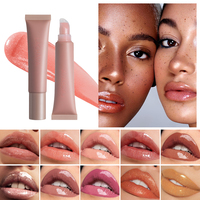 Échantillon Gratuit Gloss Lèvres Lisse Maquillage Logo Personnalisé Hydratant Longue Durée Brillant Repulpant Végétalien Fournisseurs Marque Privée