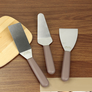Stainless Steel Cake Spatula <b>Set</b> 3 Pieces Rectangle Shape <b>Baking</b> Tool For Cake Unmolding And Buttercream Piping - Product Image 1