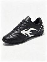 Chaussures de football à crampons antidérapantes pour adultes et unisexe - Tige en PVC, semelle extérieure en caoutchouc, crampons longs/courts, chaussures d'entraînement