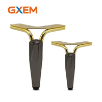 Pieds de meubles en métal réglables en hauteur GM-102 Premium pour canapés, tables basses et buffets avec embouts anti-rayures