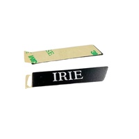 Autocollant adhésif personnalisé en aluminium estampé à la presse, forme sur mesure pour logo couleur, plaque signalétique pour ordinateur, appareil photo, téléphone portable, écouteurs