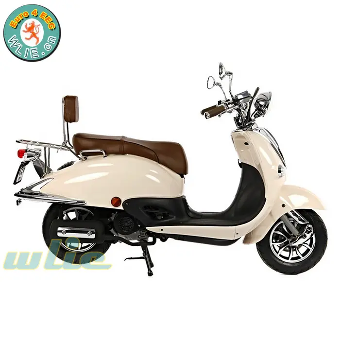 2018 Nuovo gas scooter con cee/epa/dot all'ingrosso spazioso Retro-2 50cc, 125cc (Euro 4)