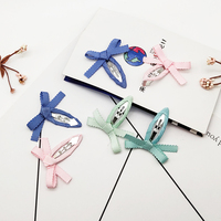 Pince à cheveux personnalisable pour enfants Song May – Design élégant papillon, nœud canard, ruban multicolore, idéal pour les fêtes sur mesure