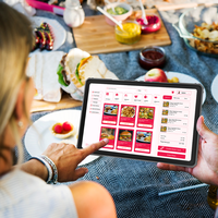 Nueva Tableta POS Android NFC de 10.95 Pulgadas con WiFi 6 para Pedidos en Restaurantes, RK3576S de Doble Núcleo, 4GB de RAM, con Base de Carga